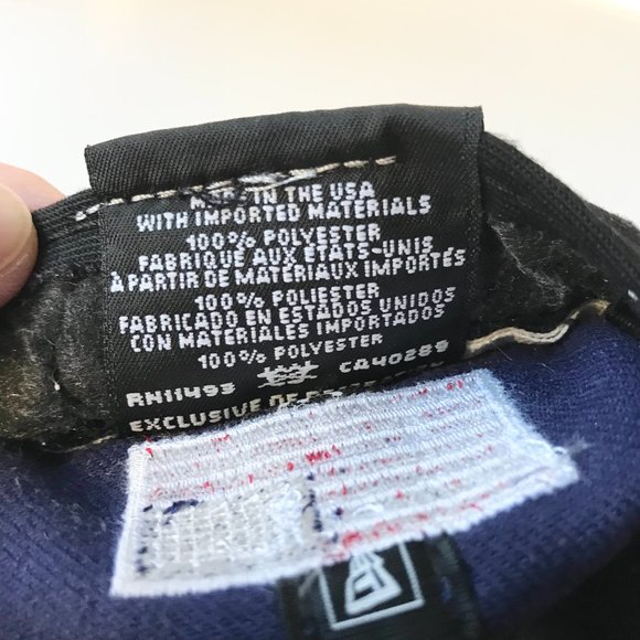 Vintage New Era Team US USA Script Baseball Cap Hat Blue Camo Size 7-1/4 - Picture 11 of 12